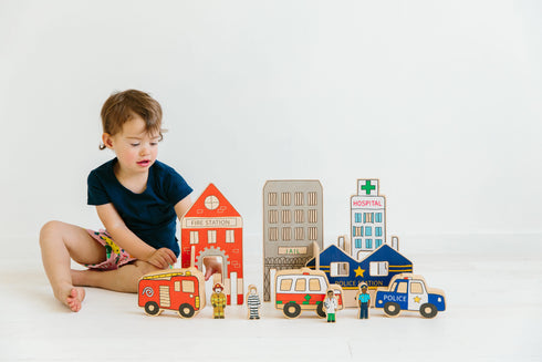 THE FRECKLED FROG - Happy Architect - Emergency Toy Set